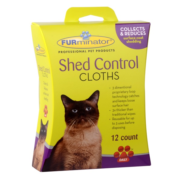 Furminator Coat Cloths For Cats Shed Control 12pcs Petway Ltd
