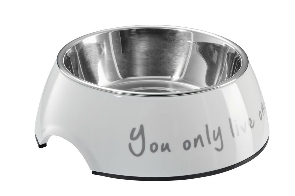 Hunter Bowl For Dogs Melamine Oxford White/Grey Petway Ltd