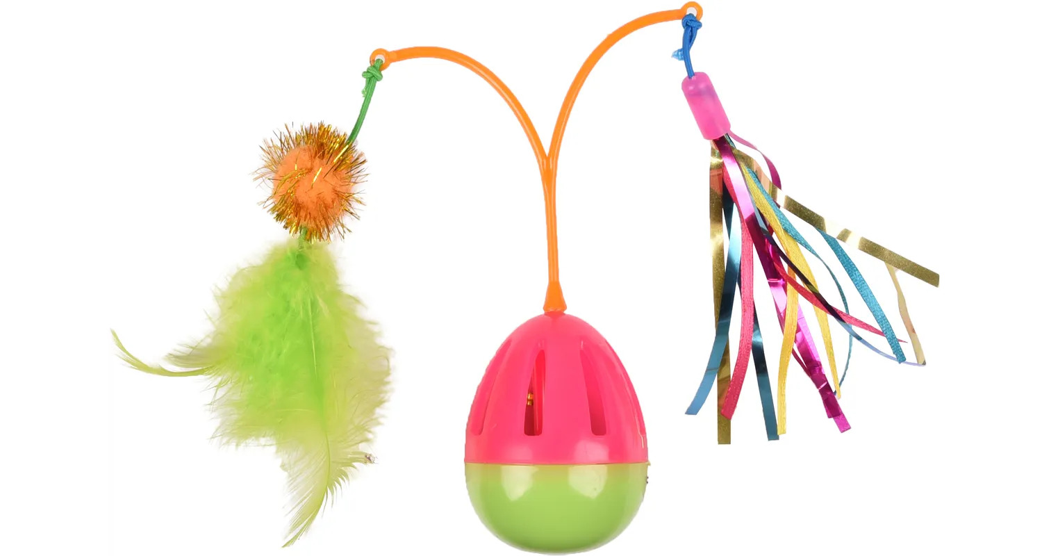 Flamingo Cat Toy Rumtum Wobbler 15cm Petway Ltd